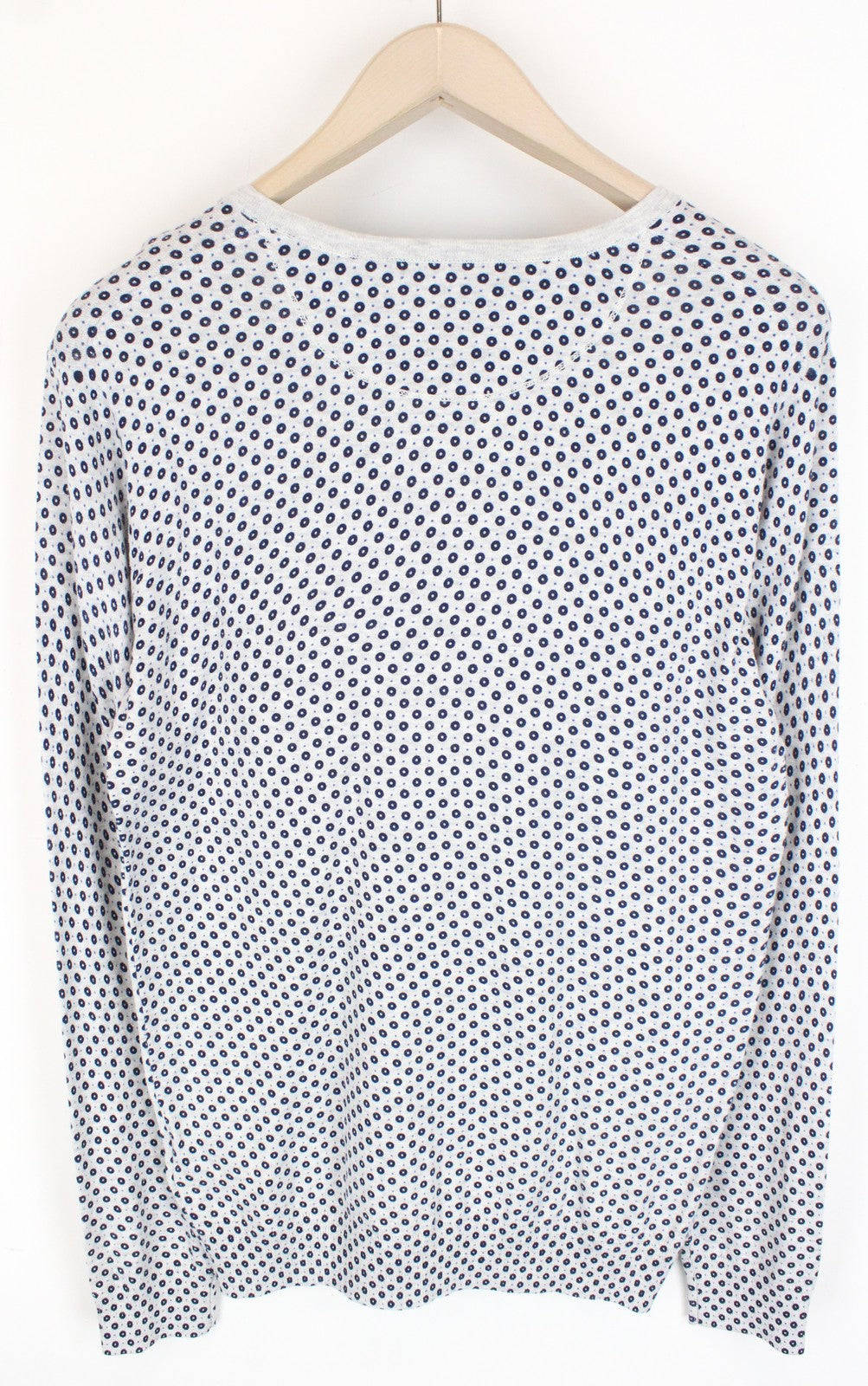 SCOTCH & SODA Ams Couture Men Sweatshirt M Grey Cotton Patterned Long Sleeved