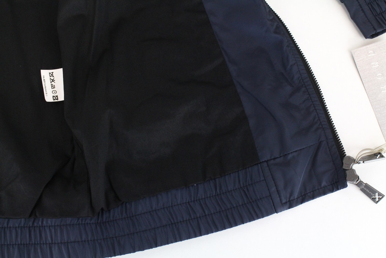 RICHMOND  Men Jacket 48 Navy Lightweight Long Sleeved Logo Zipped Casual