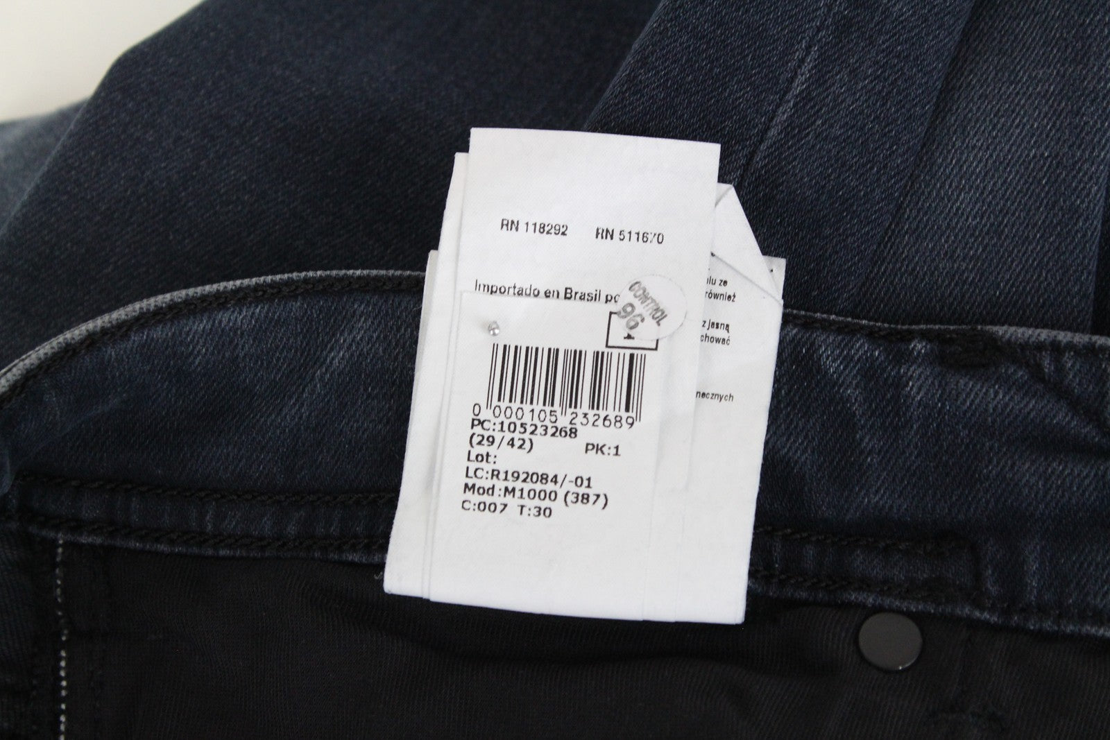 REPLAY Johnfrus Men Jeans W30/L30 Skinny Fit Cotton Stretch Dark Blue Washed