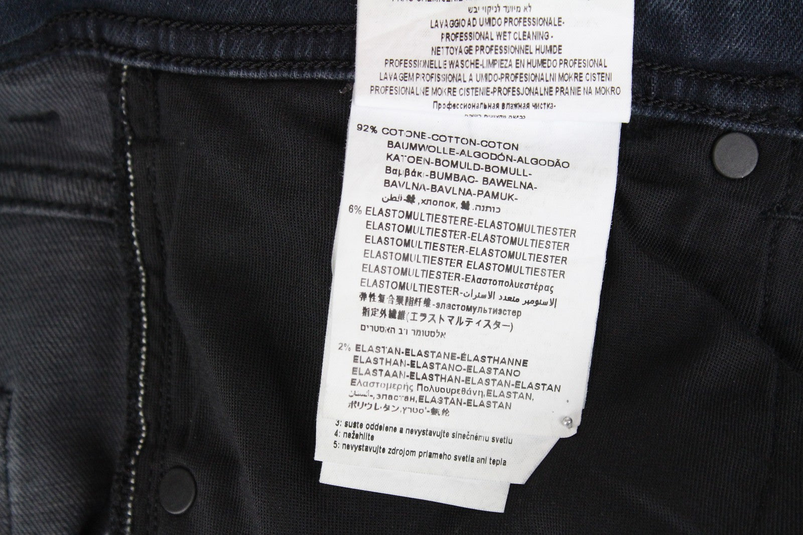 REPLAY Johnfrus Men Jeans W30/L30 Skinny Fit Cotton Stretch Dark Blue Washed