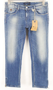 MAISON SCOTCH Women Jeans W27 Slim Fit Washed Blue Denim 5-Pocket