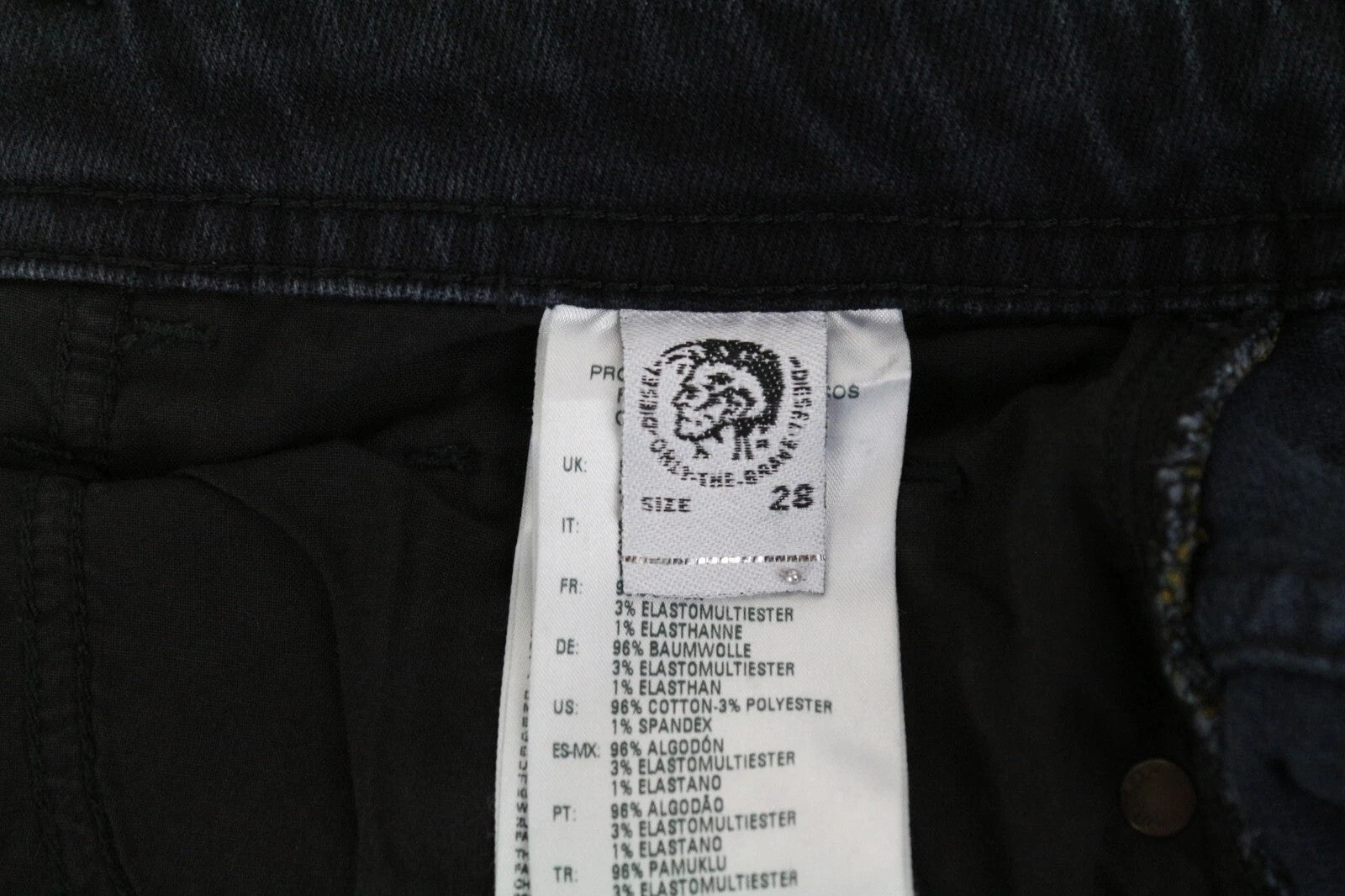 DIESEL Thommer 084NK Men Jeans W28/L30 Slim Skinny Cotton Stretch Navy 5-Pocket