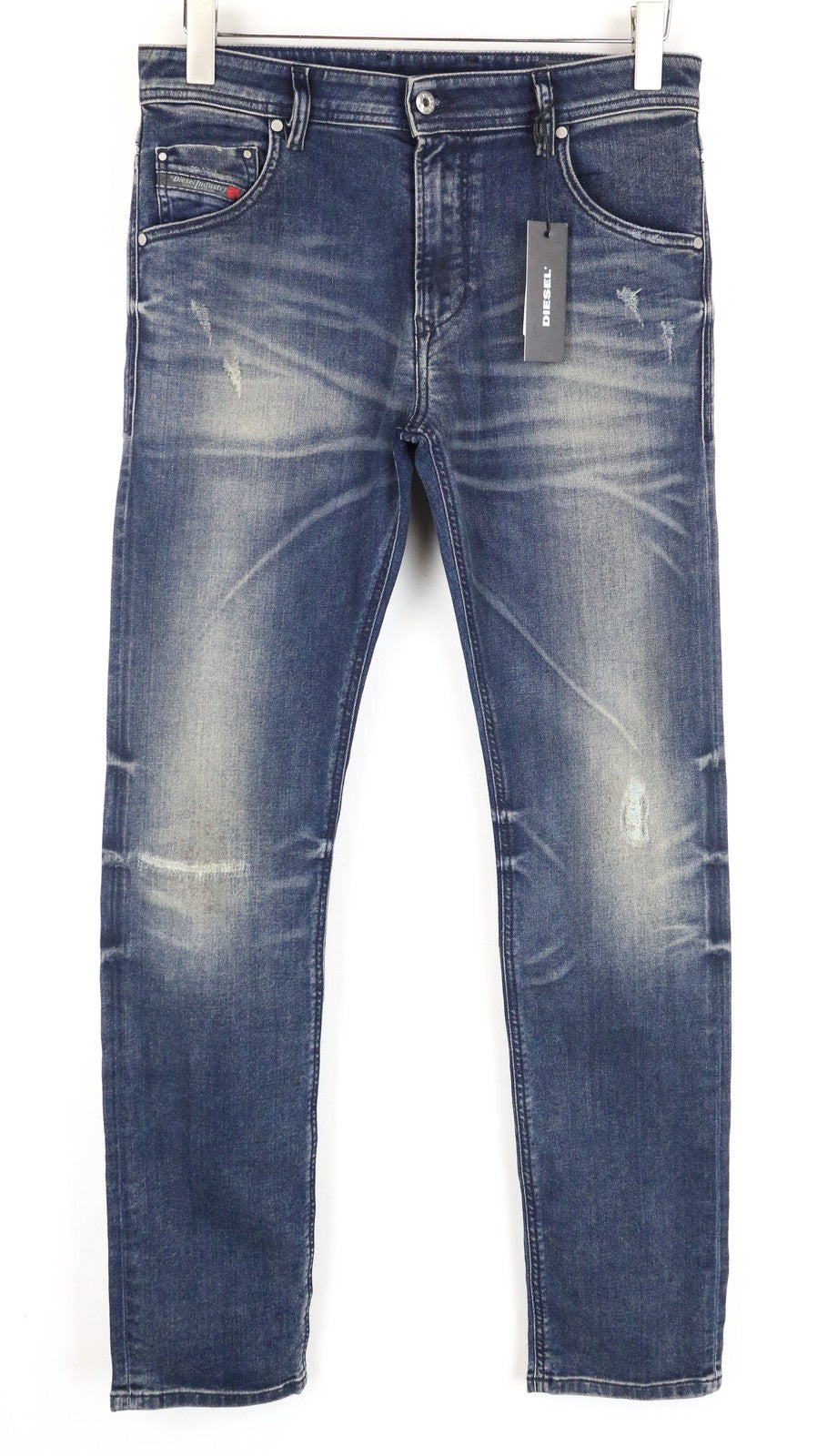 DIESEL Krayver R78U6 Men Jeans W28/L32 Slim Carrot Blue Cotton Stretch Washed