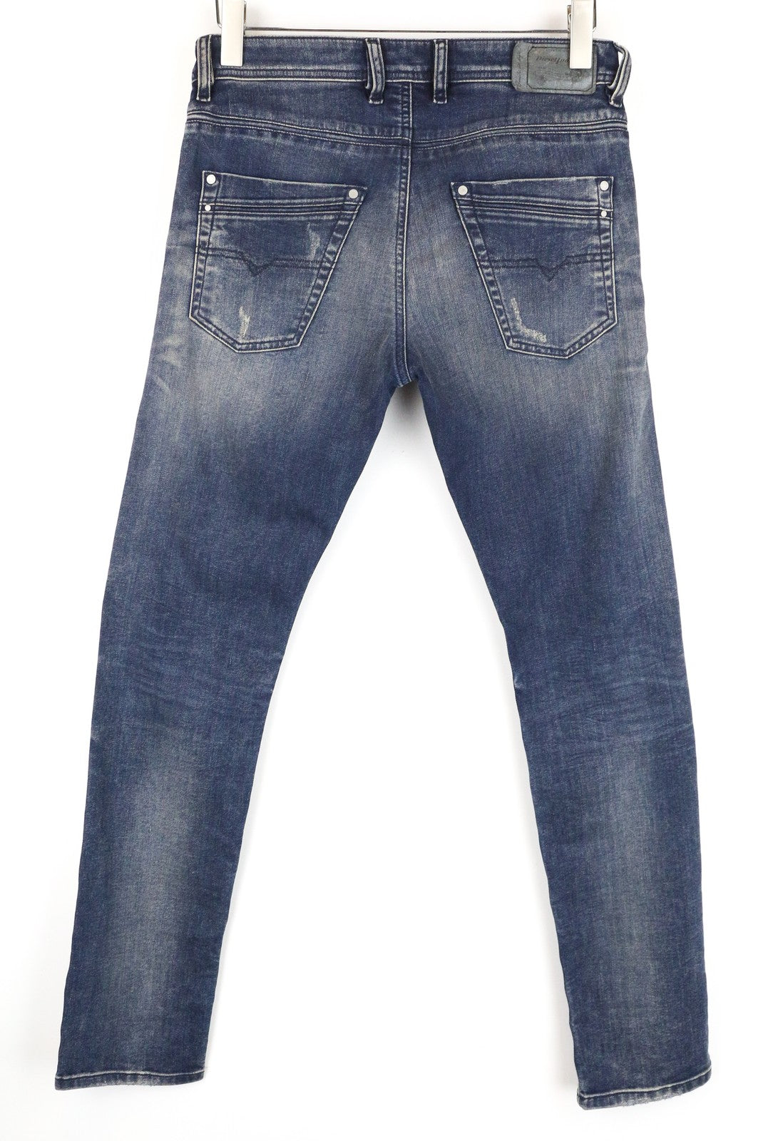 DIESEL Krayver R78U6 Men Jeans W28/L32 Slim Carrot Blue Cotton Stretch Washed