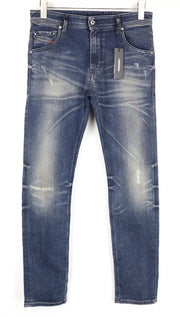 DIESEL Krayver R78U6 Men Jeans W28/L32 Slim Carrot Fit Wash Blue Cotton Stretch