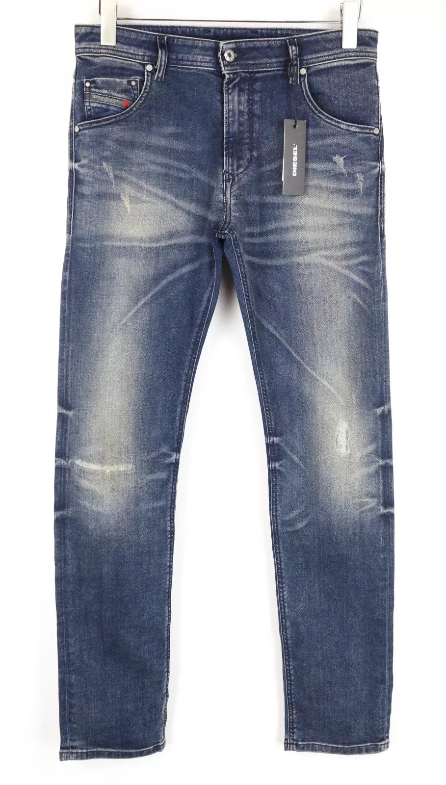 DIESEL Krayver R78U6 Men Jeans W28/L32 Slim Carrot Fit Wash Blue Cotton Stretch