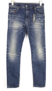 DIESEL Krayver R78U6 Men Jeans W29/L32 Slim Carrot Fit Blue Cotton Stretch