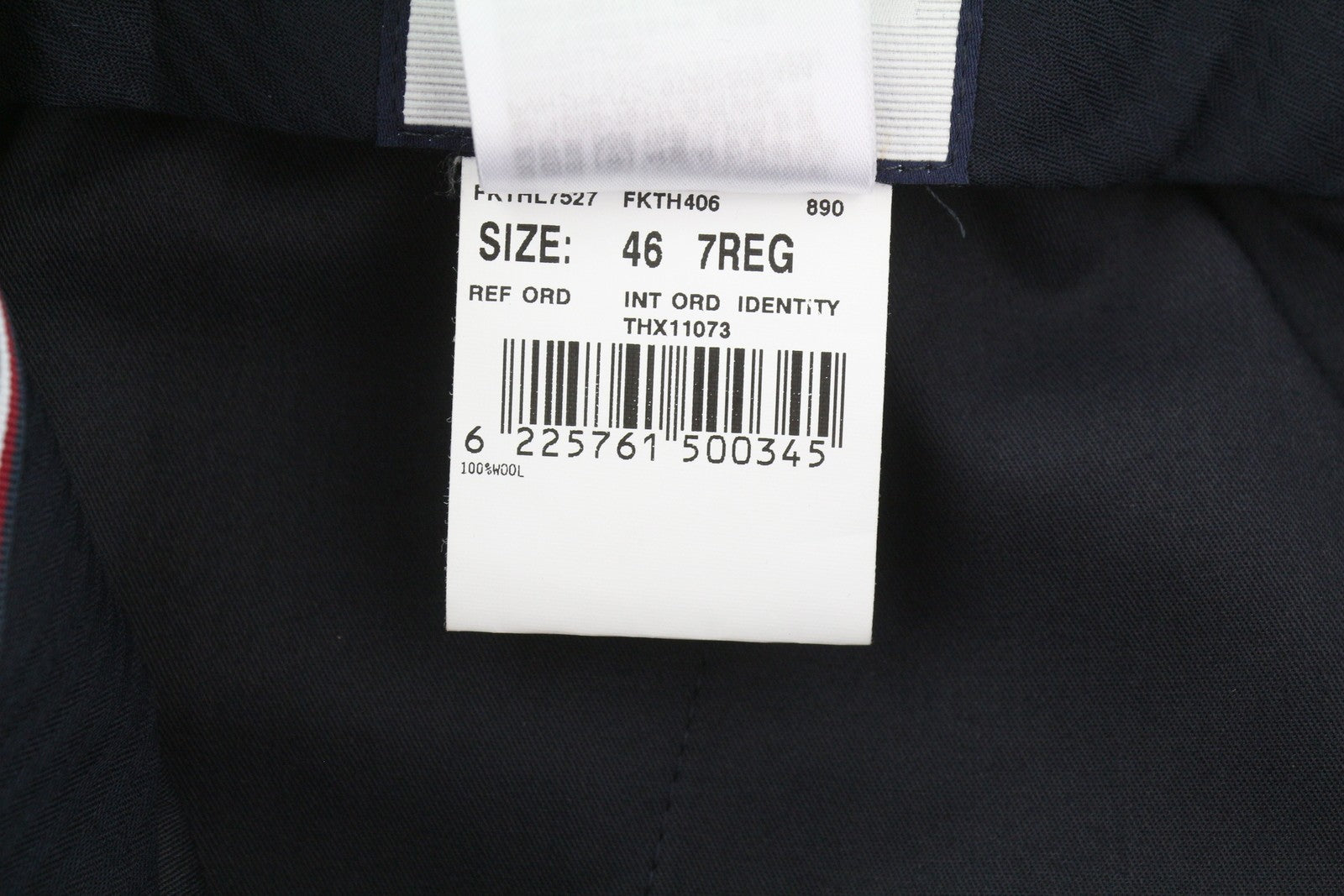 TOMMY HILFIGER x Lardini Men Trousers W31 Blue Slim Fit Textured Wool RRP179