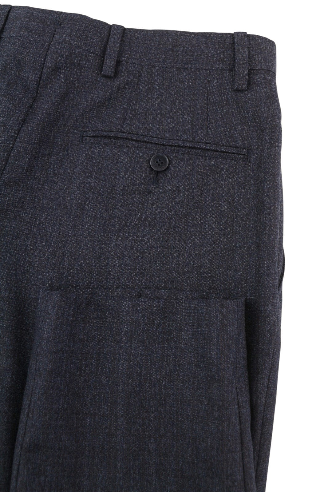 TOMMY HILFIGER x Lardini Men Trousers W31 Blue Slim Fit Textured Wool RRP179
