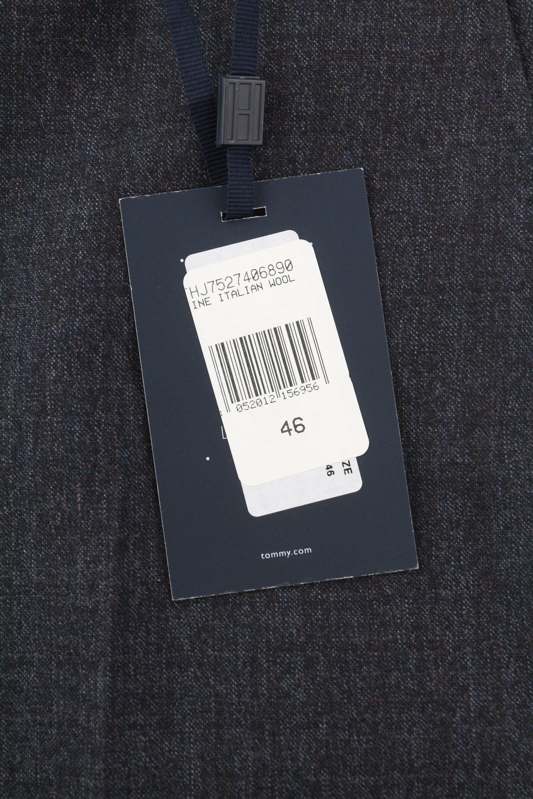 TOMMY HILFIGER x Lardini Men Trousers W31 Blue Slim Fit Textured Wool RRP179