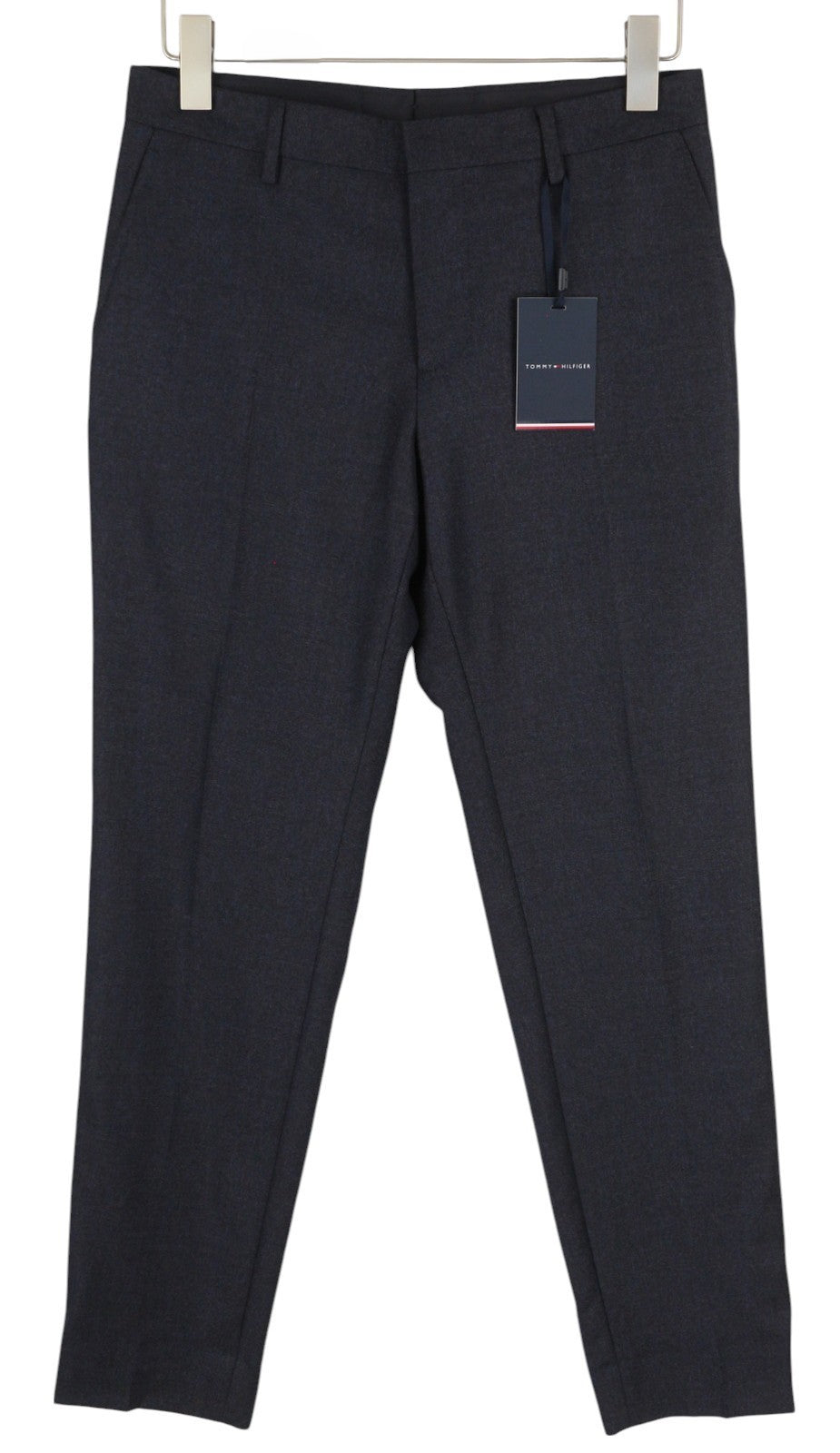 TOMMY HILFIGER x Lardini Men Trousers W31 Blue Wool Cashmere Slim Fit RRP179