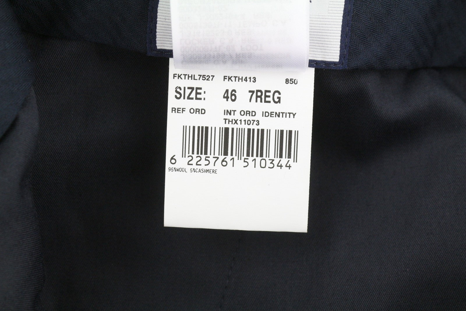 TOMMY HILFIGER x Lardini Men Trousers W31 Blue Wool Cashmere Slim Fit RRP179