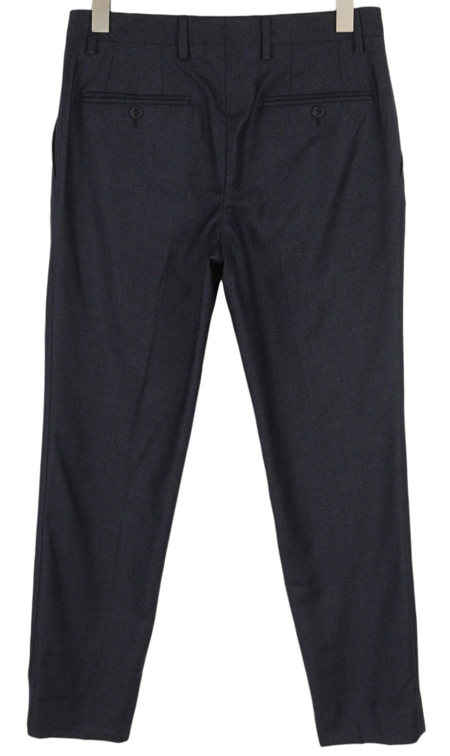 TOMMY HILFIGER x Lardini Men Trousers W31 Blue Wool Cashmere Slim Fit RRP179