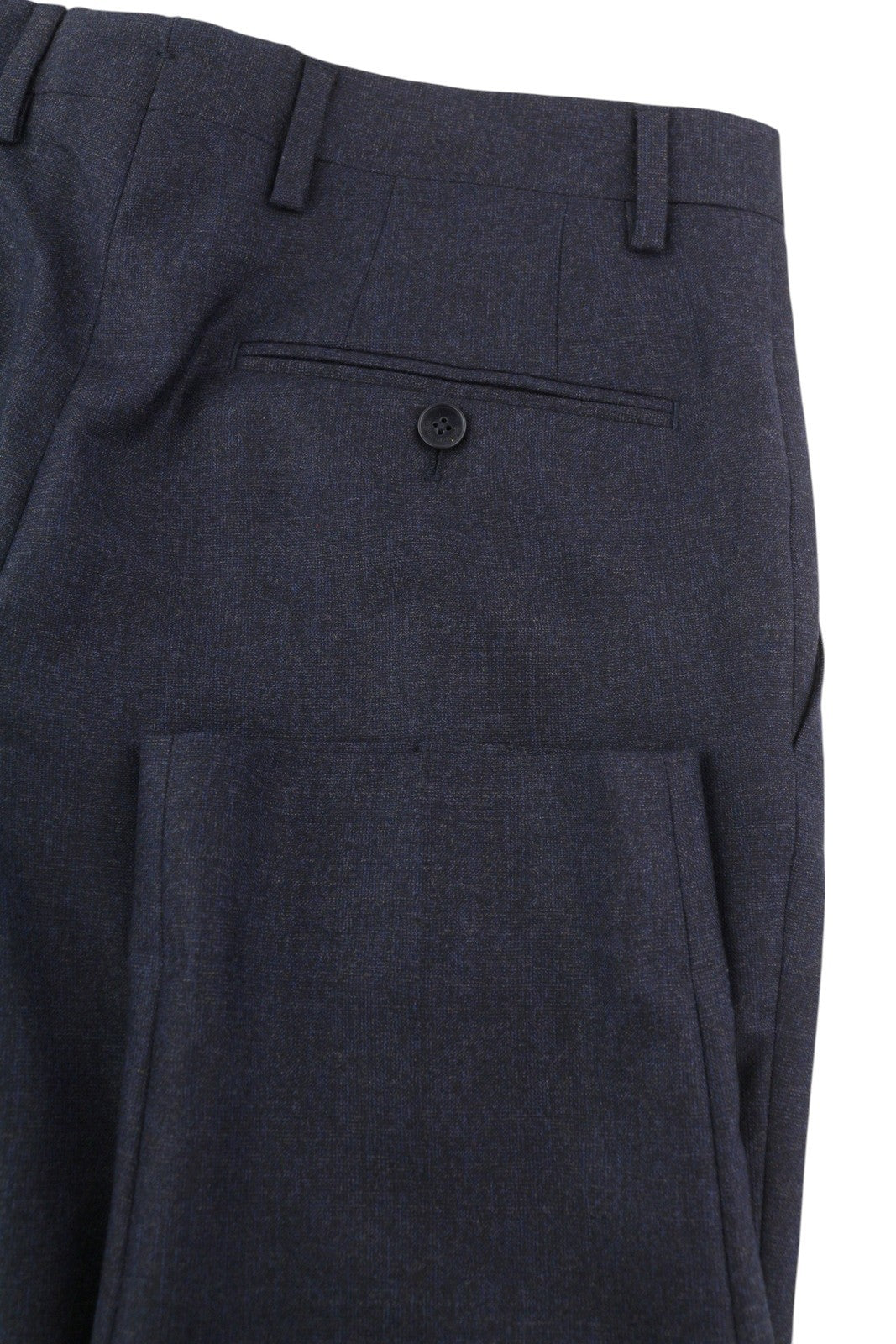 TOMMY HILFIGER x Lardini Men Trousers W31 Blue Wool Cashmere Slim Fit RRP179