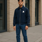 TOMMY HILFIGER Thc Cc Sporty Ivy Men Jacket M Blue Oversized Polo Lightweight