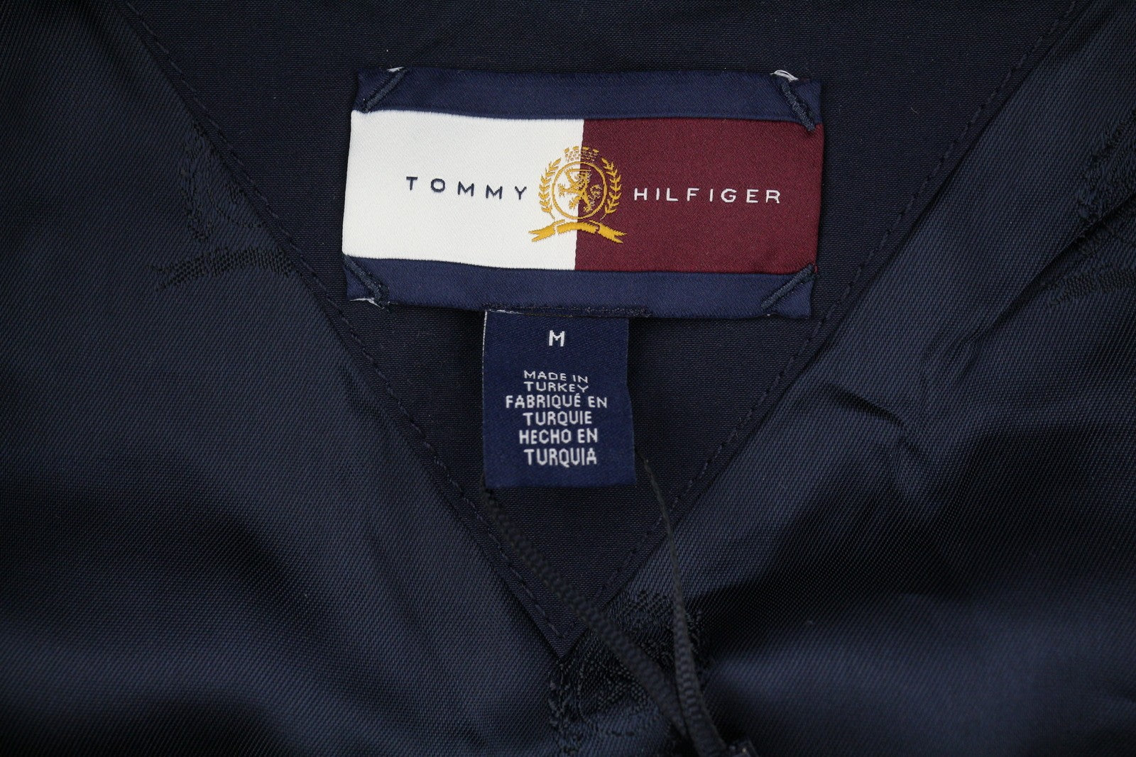TOMMY HILFIGER Thc Cc Sporty Ivy Men Jacket M Blue Oversized Polo Lightweight