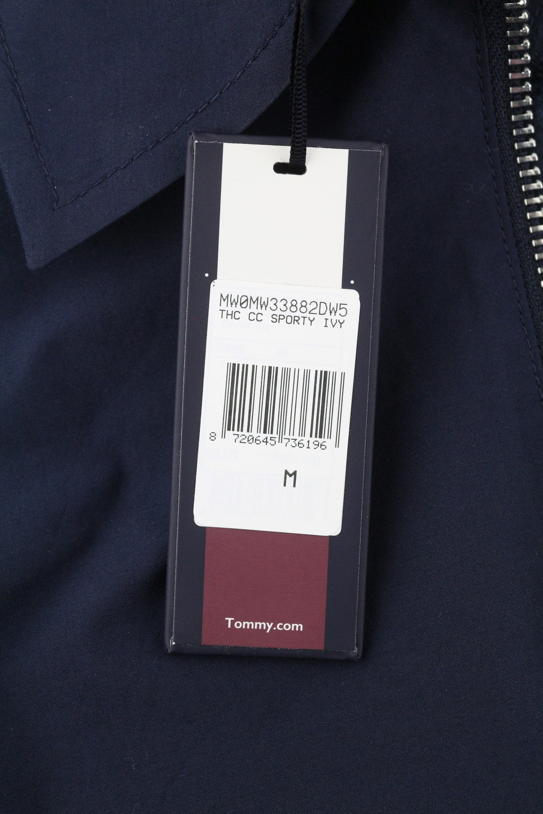 TOMMY HILFIGER Thc Cc Sporty Ivy Men Jacket M Blue Oversized Polo Lightweight