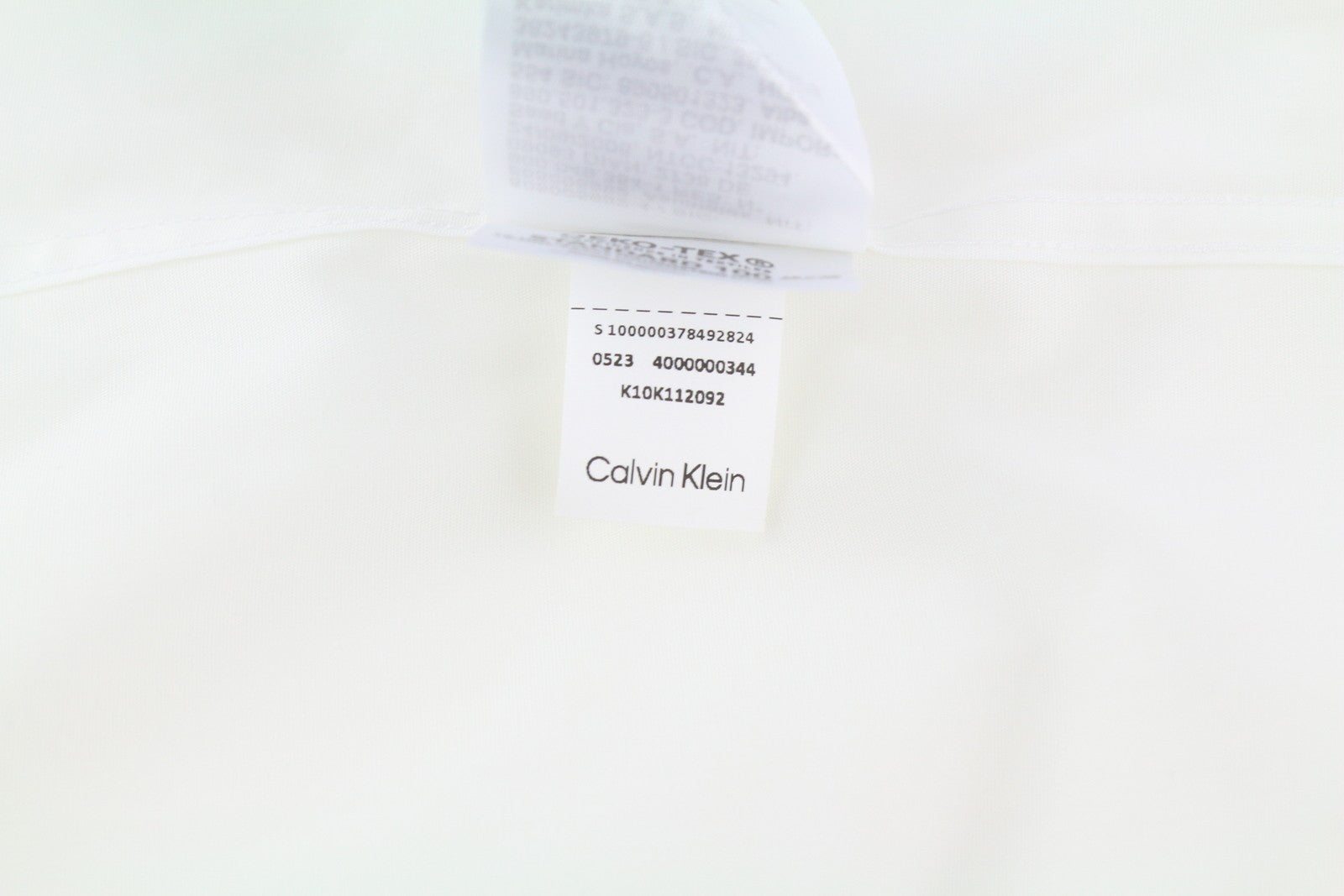 CALVIN KLEIN Evening Tuxedo Slim Men Formal Shirt M White Pleated Button-Up