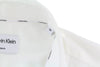 CALVIN KLEIN Evening Tuxedo Slim Men Formal Shirt M White Pleated Button-Up