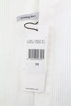 CALVIN KLEIN Evening Tuxedo Slim Men Formal Shirt M White Pleated Button-Up