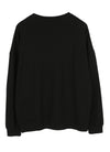 Black Cotton Sweatshirt