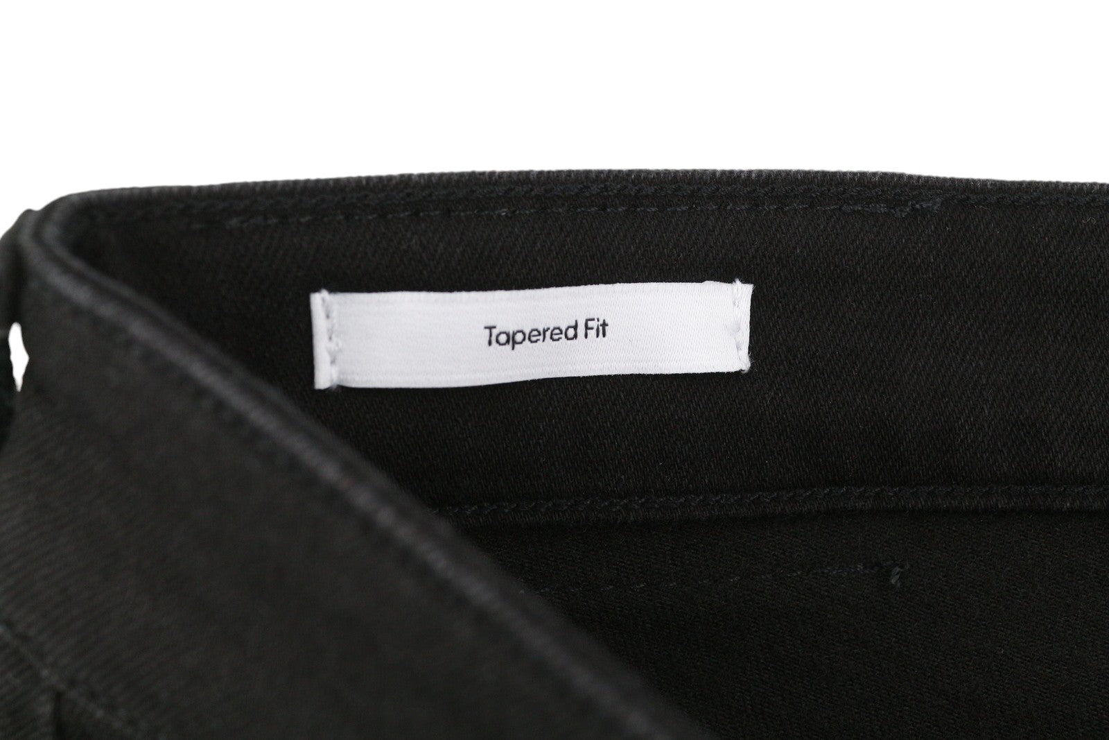 CALVIN KLEIN Tapered Rinse Black Jeans W38/L32 Stretch Zip Fly Pockets Denim