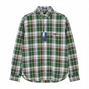 GANT Reg Ut Washed Check Men Shirt S Eden Green Button-Down Logo Casual