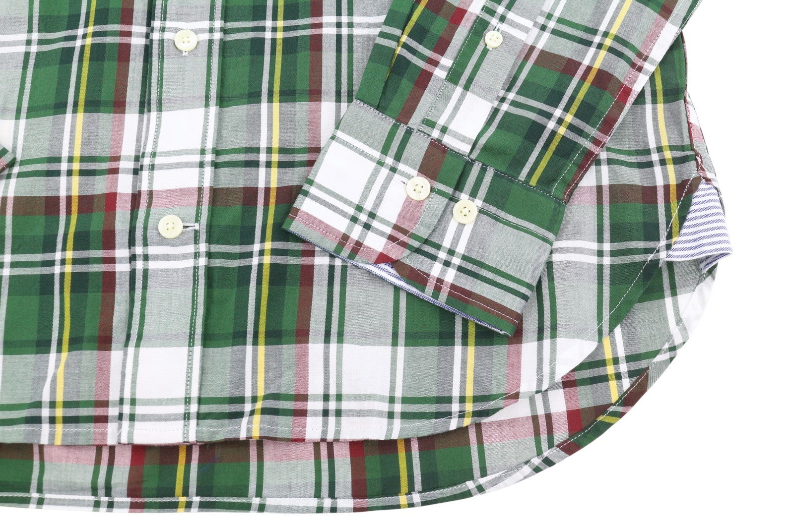 GANT Reg Ut Washed Check Men Shirt S Eden Green Button-Down Logo Casual