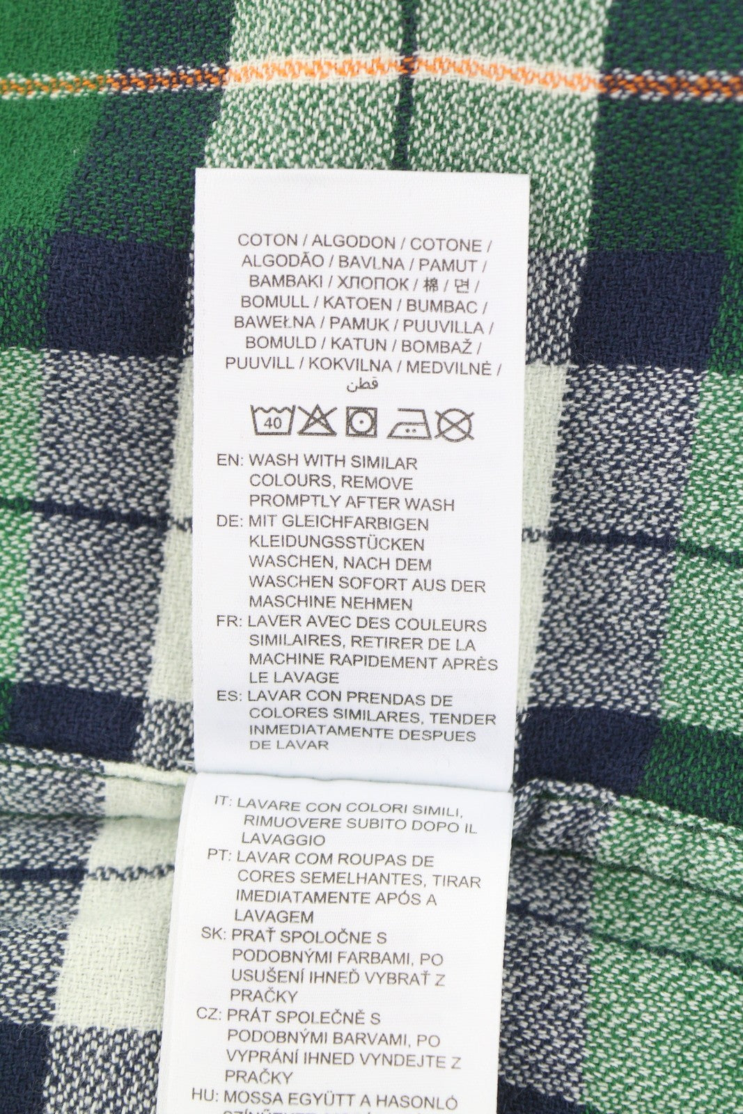 GANT Rel Texture Check Men Shirt XL Forest Green Button-Down Flannel Casual