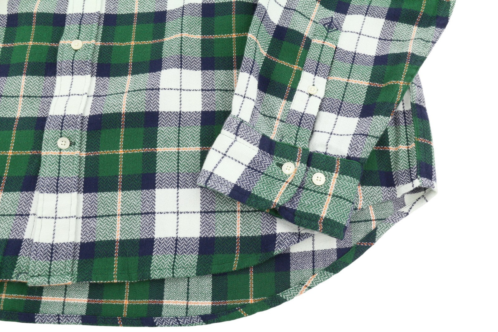 GANT Rel Texture Check Men Shirt XL Forest Green Button-Down Flannel Casual