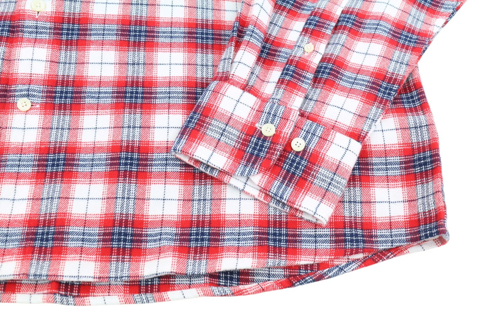 GANT Flannel Check Men Shirt 3XL Bright Red Button-Down Pocket Casual