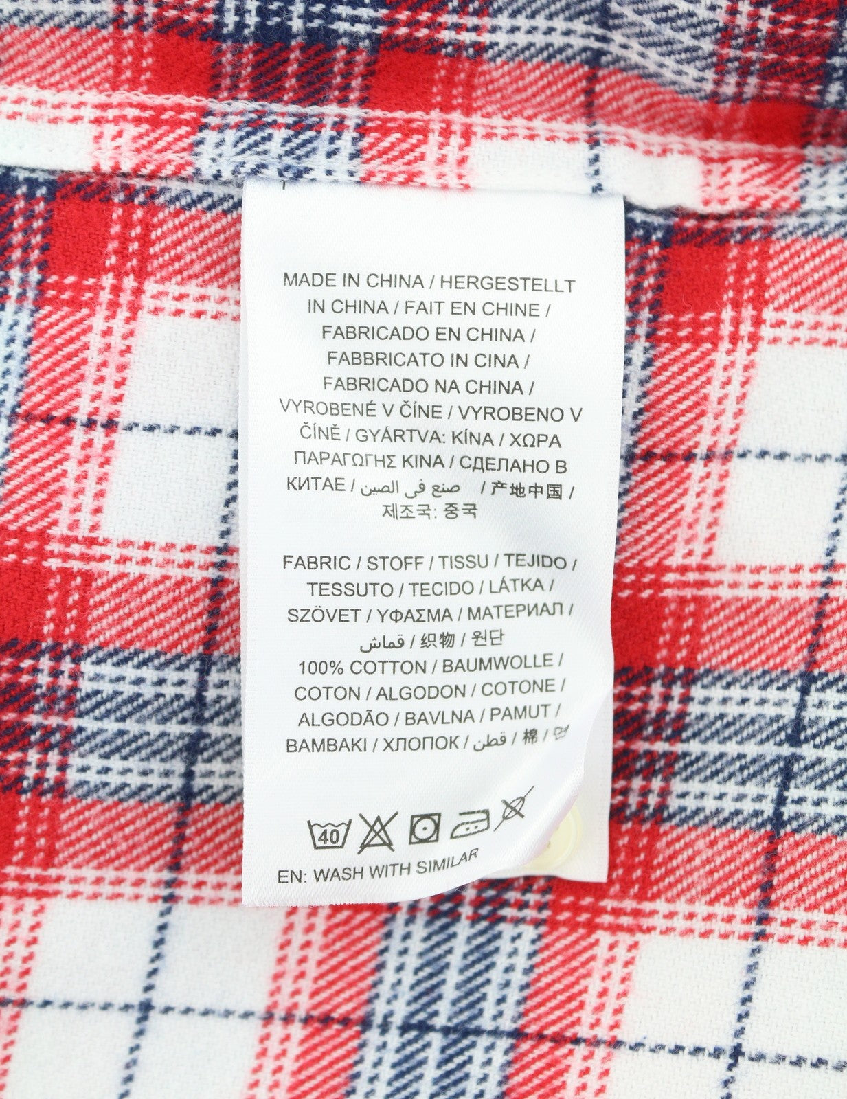 GANT Flannel Check Men Shirt 3XL Bright Red Button-Down Pocket Casual