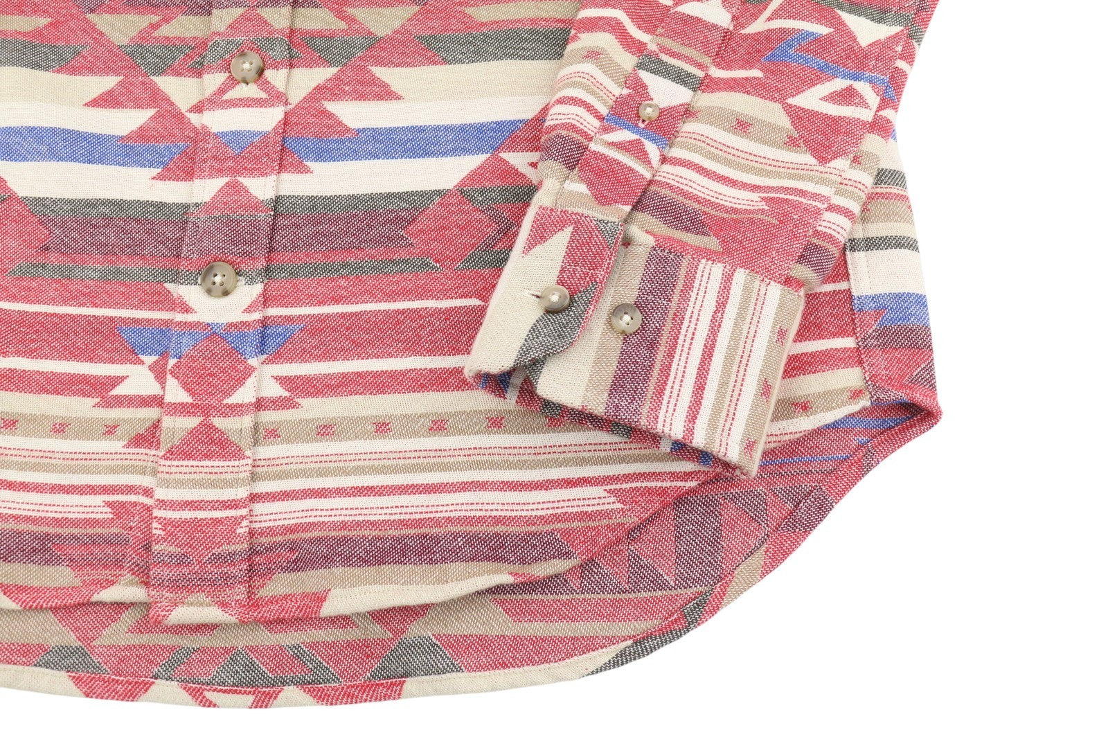 GANT Reg Geometric Jacquard Town Men Shirt M Equestrian Red Spread Casual