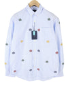 Button-Up Rel Emb Crest Oxford