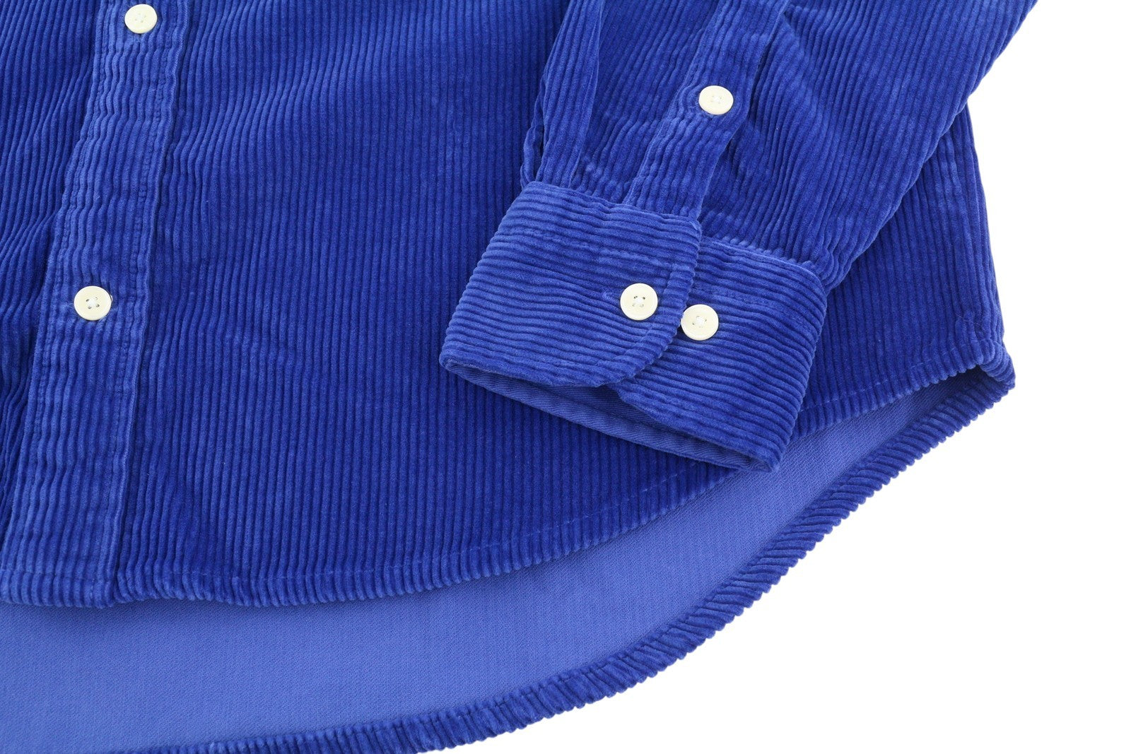 GANT Rel Chunky Corduroy Town Men Shirt L College Blue Pocket Relaxed
