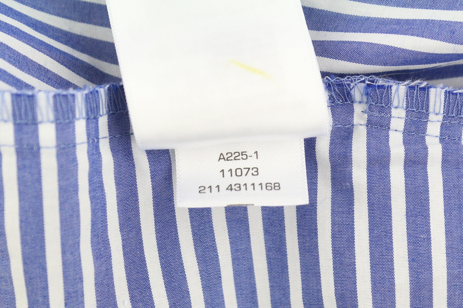 GANT Tech Prep Mix Stripe Women Shirt EU40 College Blue Belted Button Neck