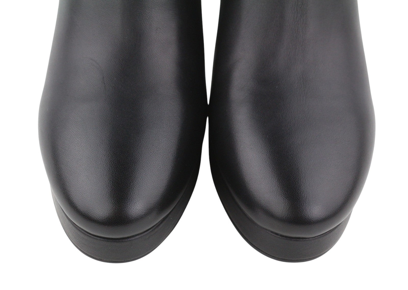 LOLA CRUZ Kaus Women Boots EU41 Black Leather Almond Toe Heeled Zipper