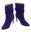 Blue Leather Boots