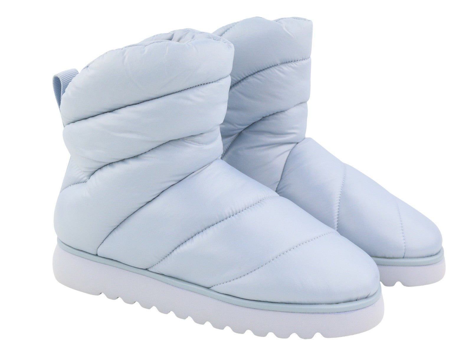 BIBI LOU Women Boots EU37 Light Blue Quilted Padded Ankle Winter RRP165