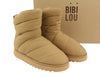 Brown Other Fabric Boots