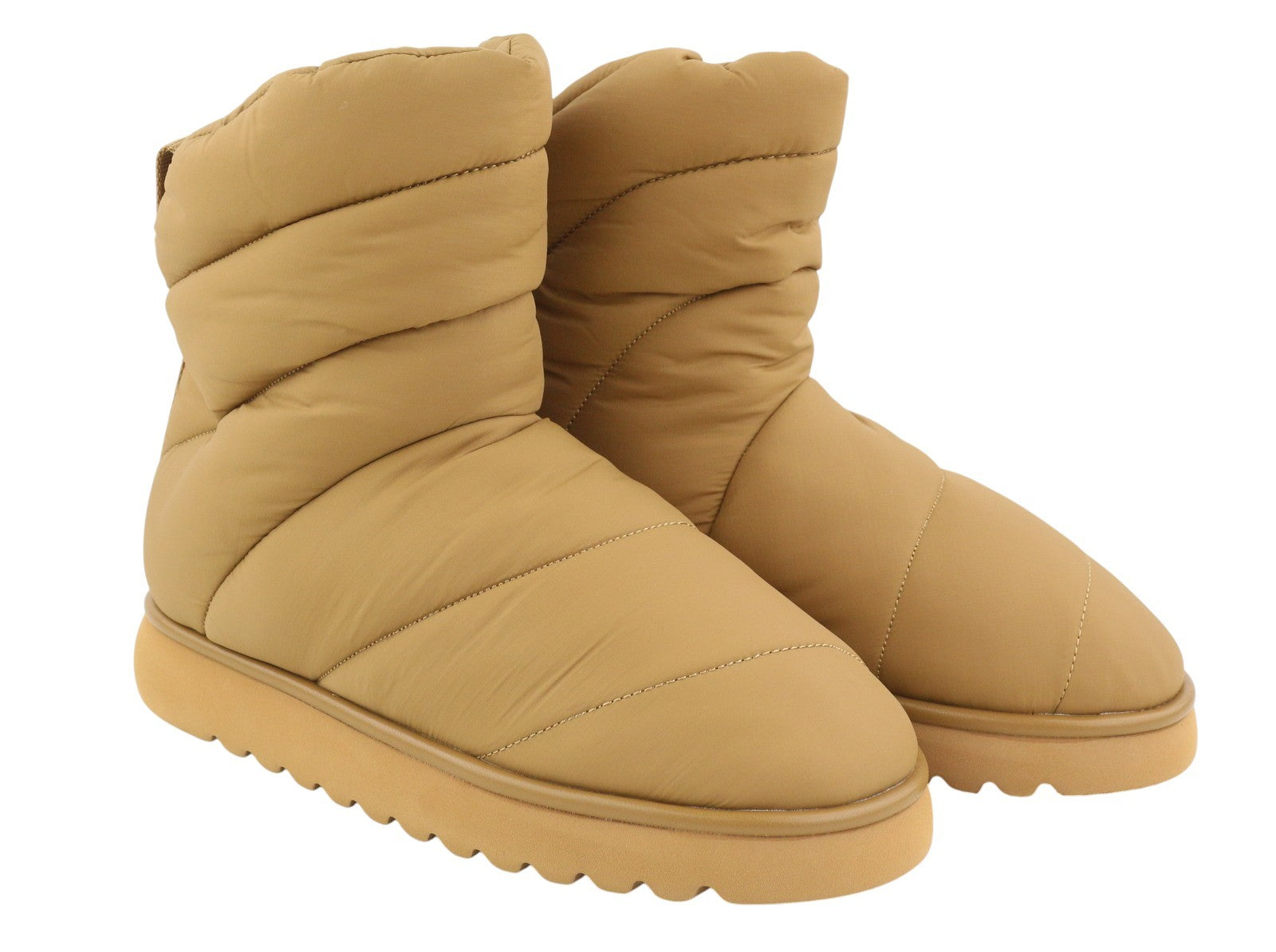 BIBI LOU Women Boots EU36 Camel Brown Quilted Padded Ankle Winter RRP165