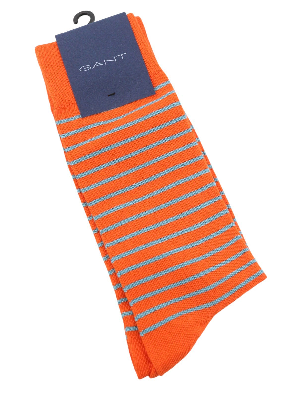 GANT 1 Pack Striped Men Socks OS Arancia Orange Knit Stretch Unisex
