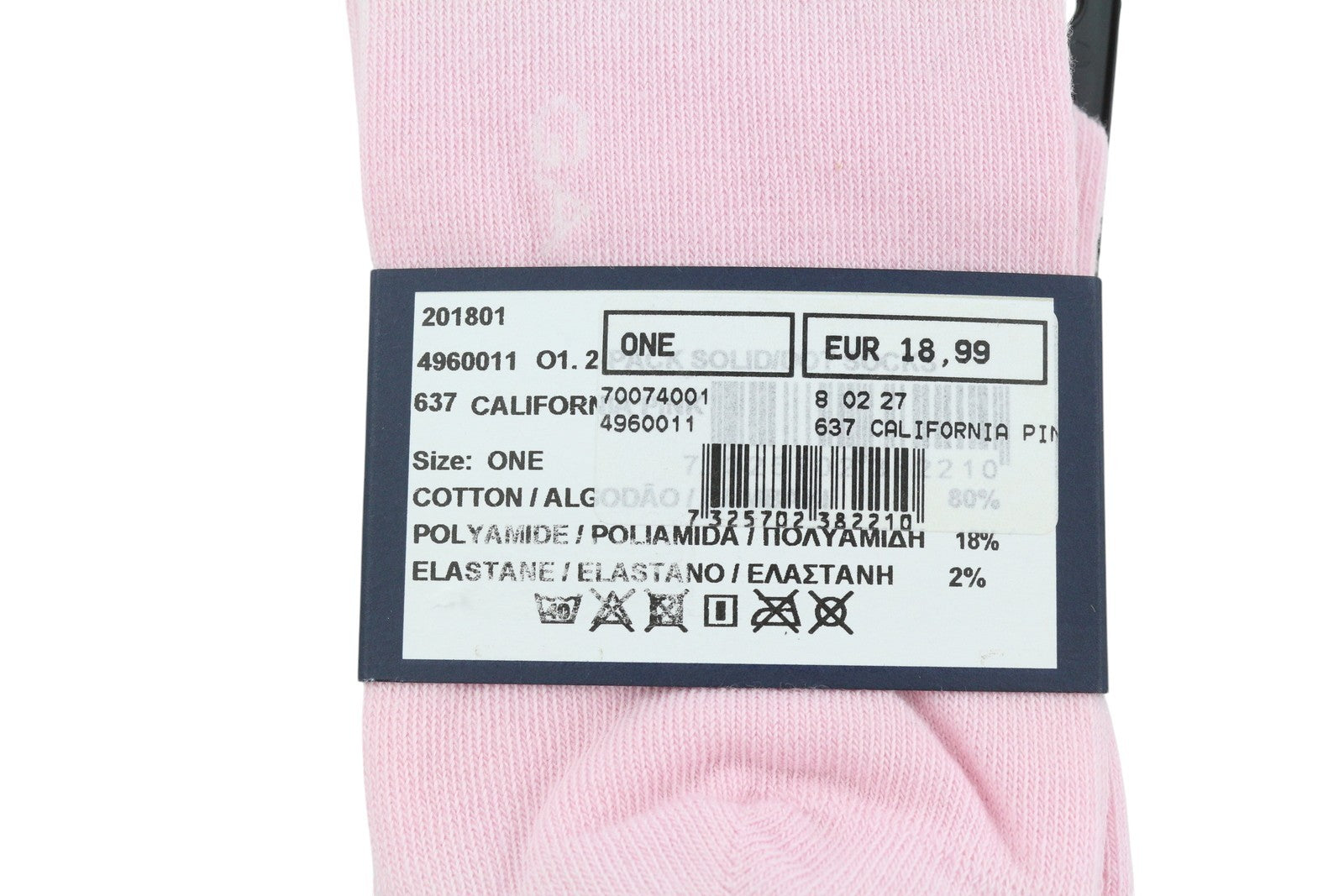 GANT 2 Pack Solid Dot Women Socks OS California Pink Knit Stretch Unisex