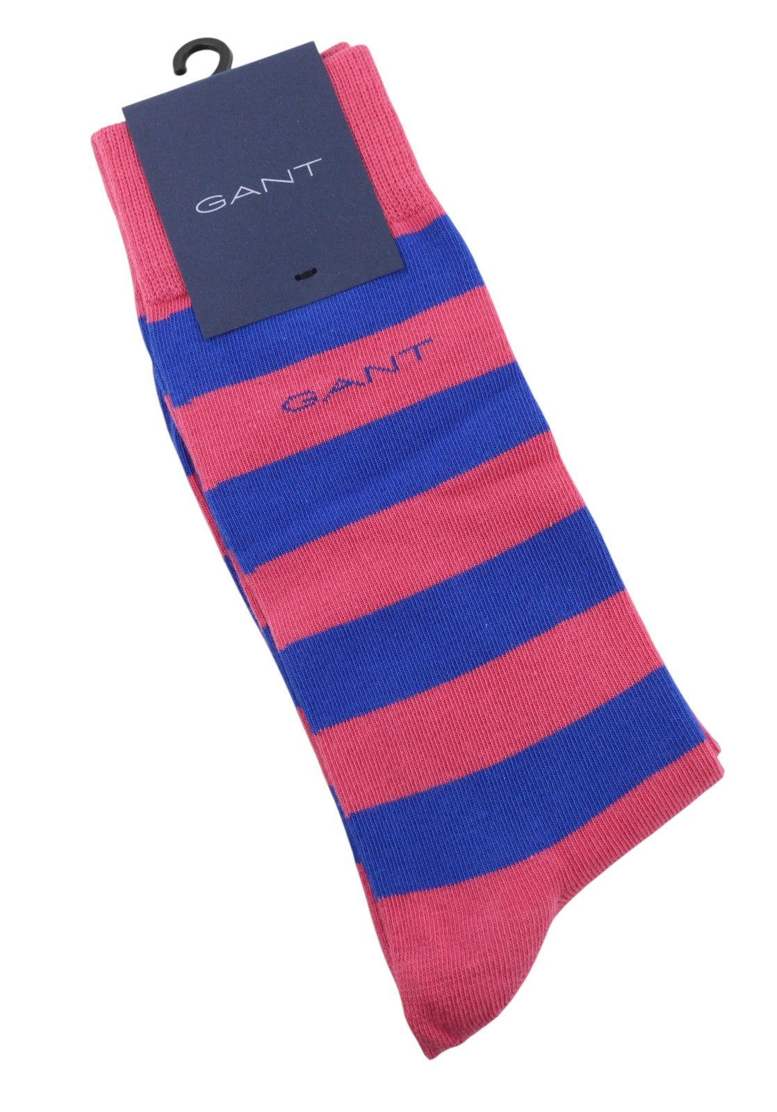 GANT 1 Pack Contrast Barstripe Women Socks OS Rapture Rose Knit Stretch