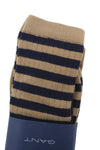 Socks 2 Pack Solid Stripe Rib