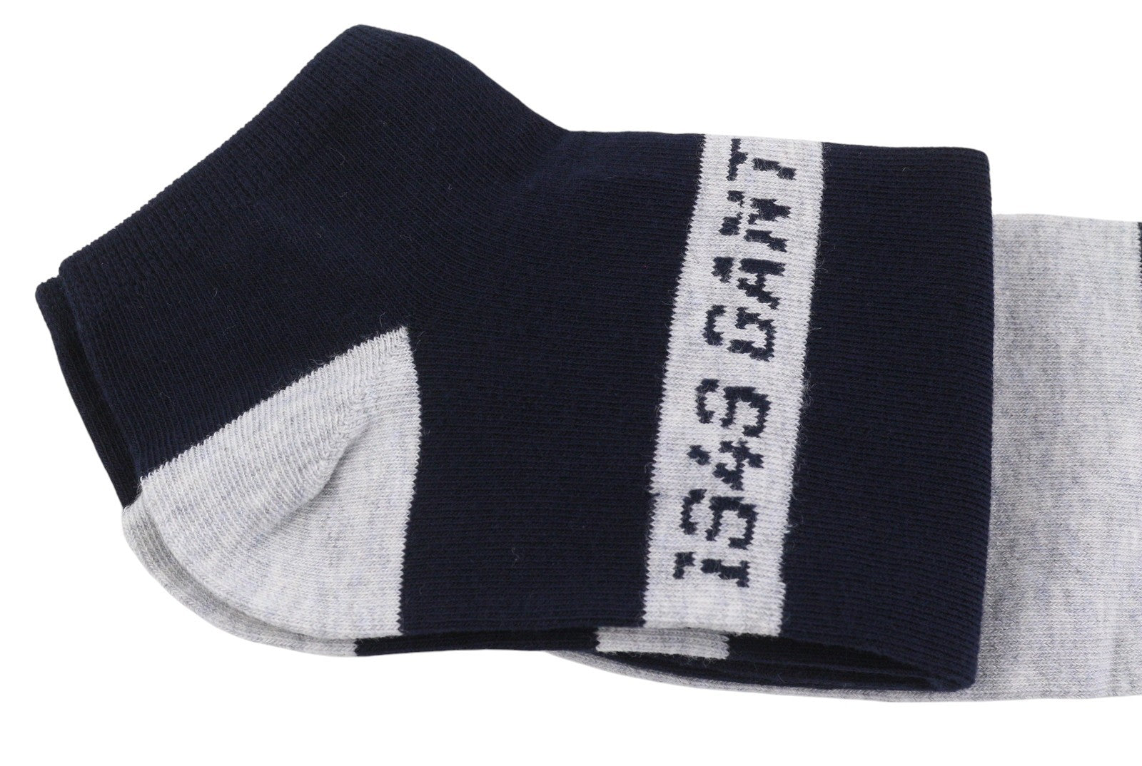 GANT Ankle 2 Pack Men Socks OS Light Grey Melange Knit Stretch Unisex