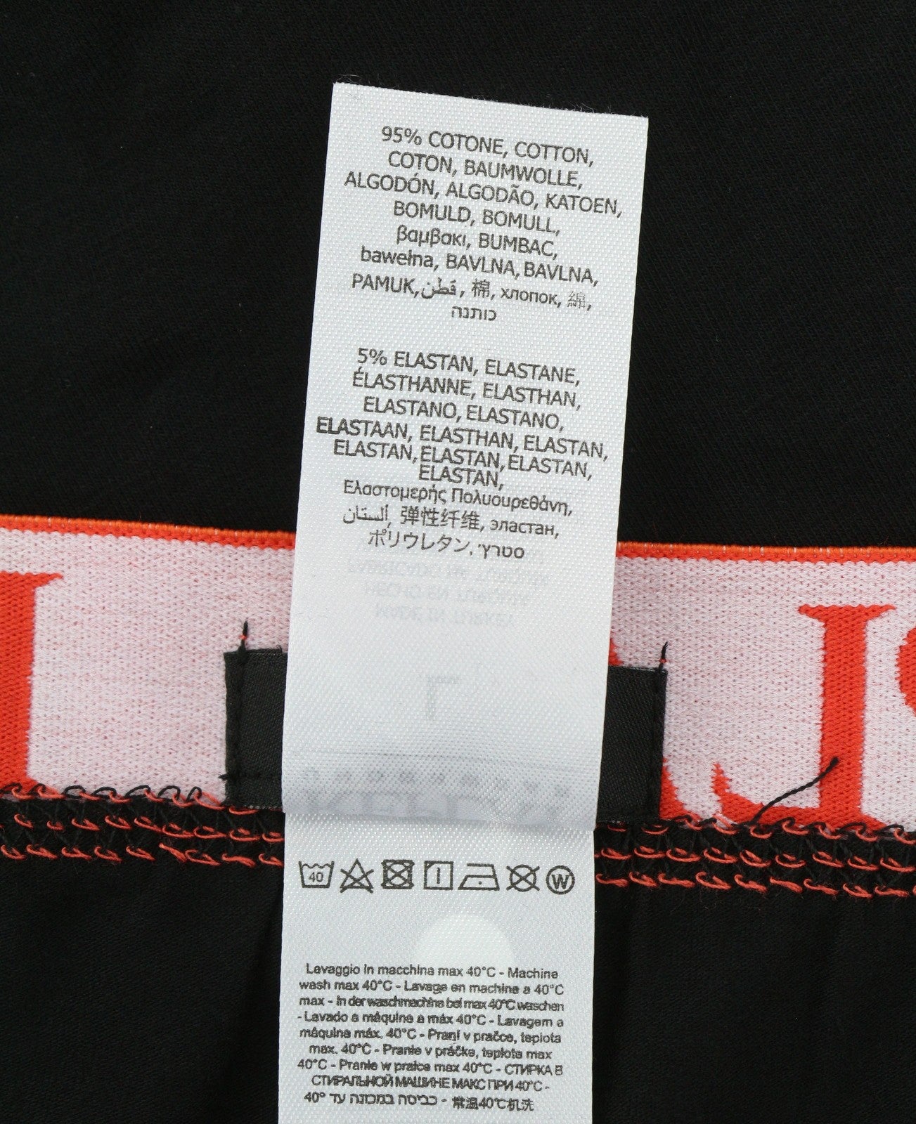 REPLAY Men Underwear 2XL Black Waist Logo Cotton Stretch Trunks 2 Pack