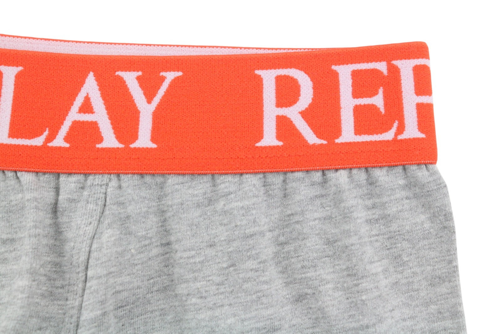 REPLAY Men Underwear XL Grey Elastic Waist Cotton Stretch Trunks 2 Pack