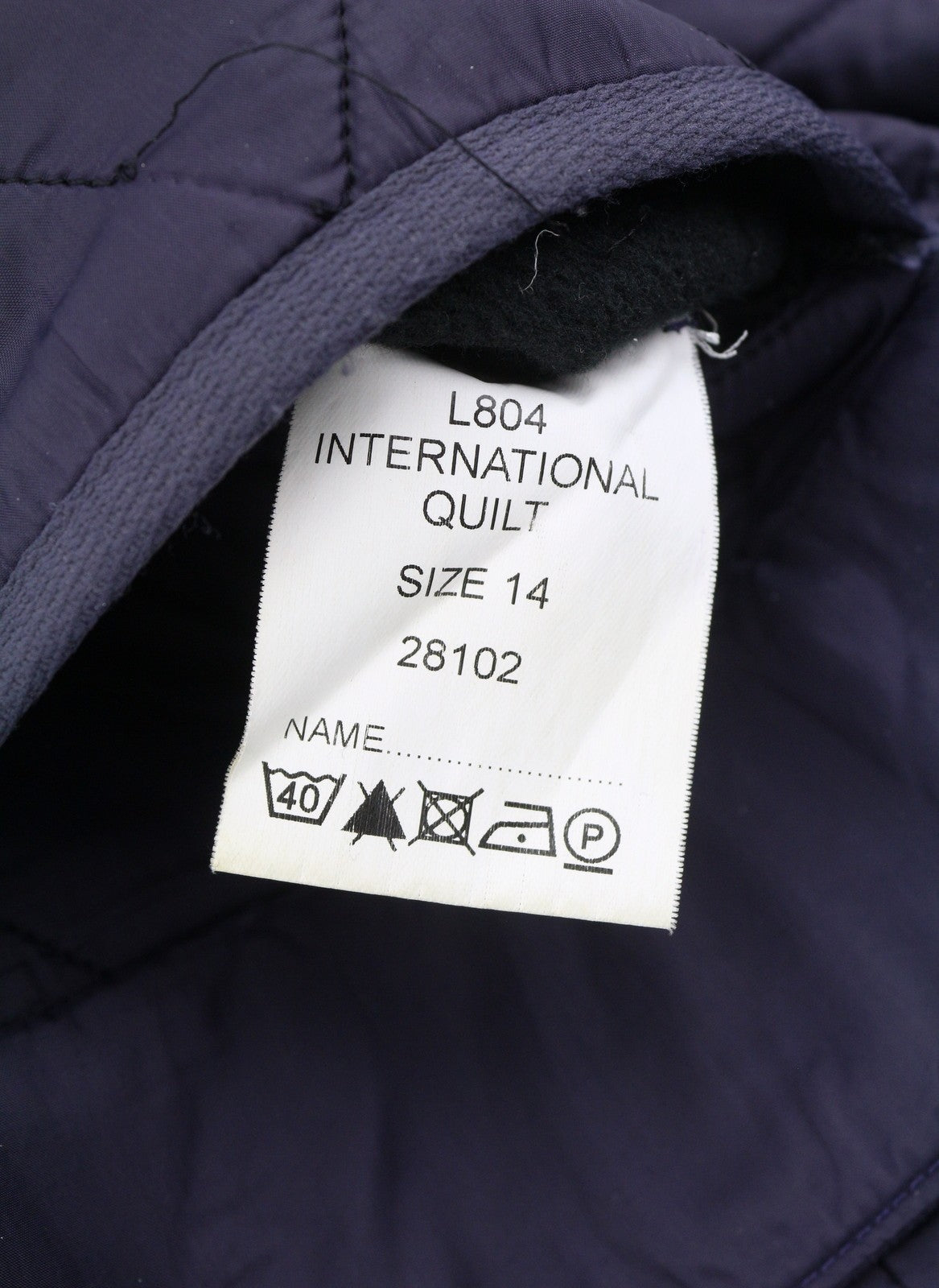 BARBOUR International Quilt Women Jacket EU40 Purple Fleece Lined Lightweight