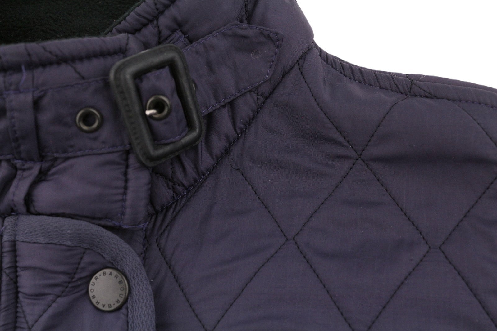 BARBOUR International Quilt Women Jacket EU40 Purple Fleece Lined Lightweight